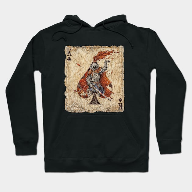 Poker King of clubs: The Dark Warrior Hoodie by Creative Art Universe